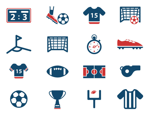 Football simply icons - Vector, Image