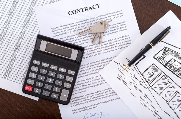 Concept of a real estate contract - Foto, Imagem