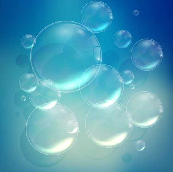 Bubbles tle w wodzie - Wektor, obraz