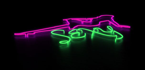 Neon Sign pour bar ou club de strip-tease
 - Photo, image