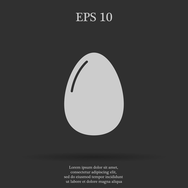 Αυγό εικονίδιο. Επίπεδη σχεδίαση στυλ - Διάνυσμα, εικόνα
