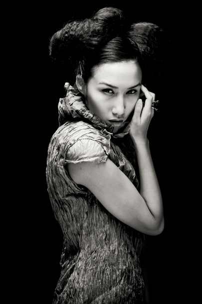Beautiful asian woman  pose in studio. - Foto, Imagem