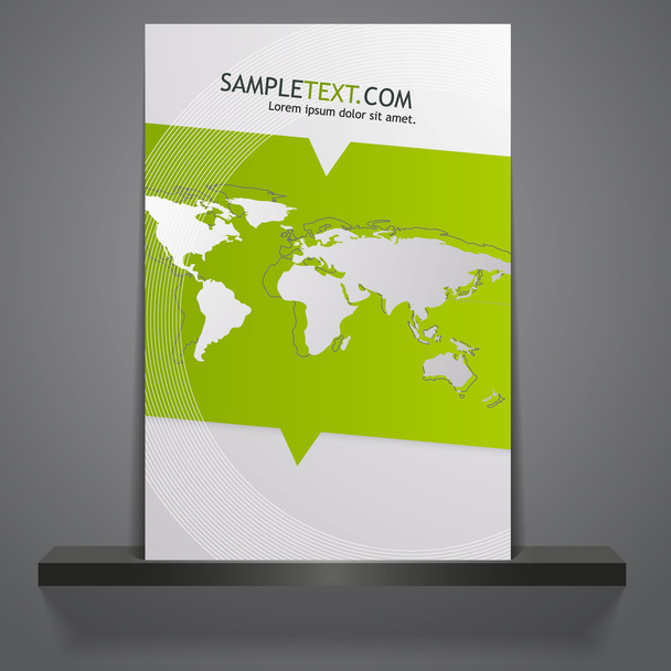 Professional business flyer template - Vector, imagen