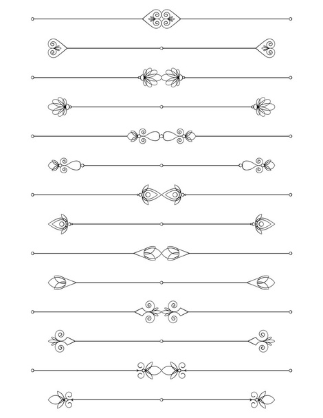 Decorative Rules Set - Vector, Image