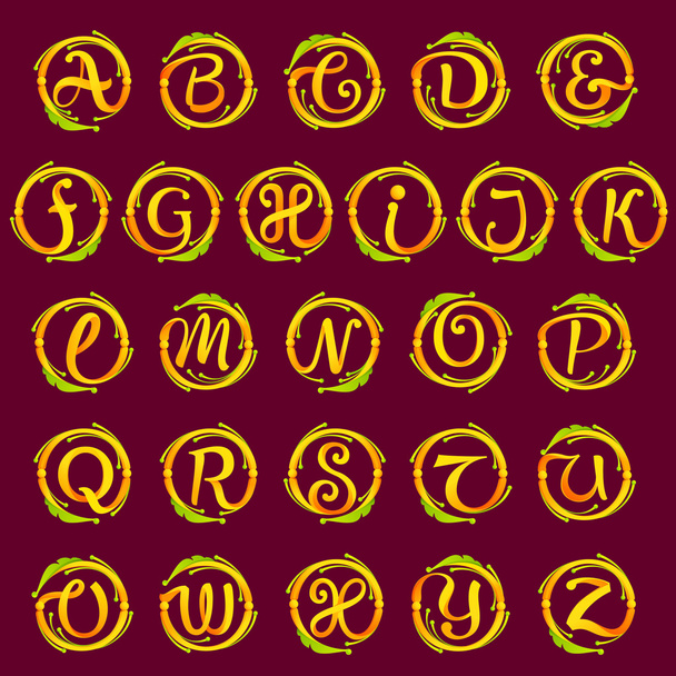 Alphabet monogram design elements - Vector, Image