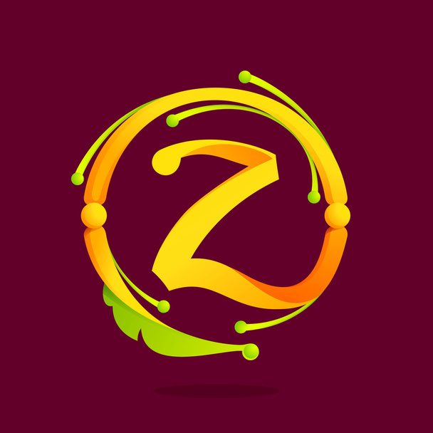Z の文字のモノグラム デザイン要素 - ベクター画像