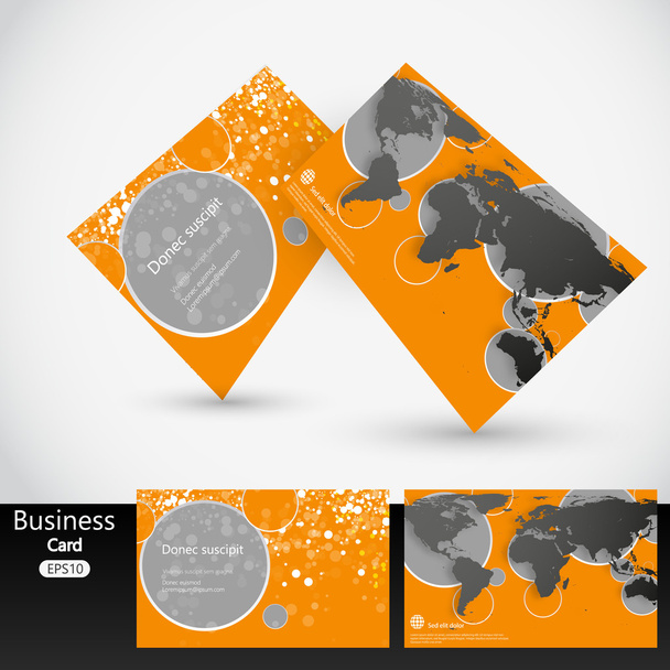 Diseño de tarjetas de visita - Vector, Imagen