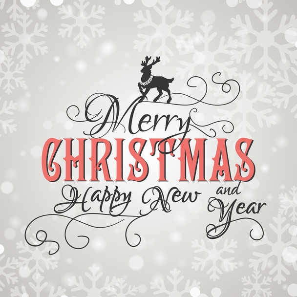 Merry Christmas And Happy New Year. - Vector, Image