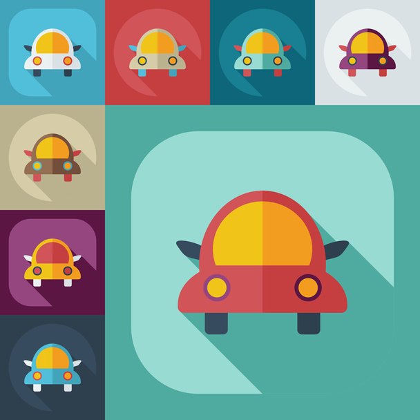 Flat modern design with shadow icons car - Vettoriali, immagini