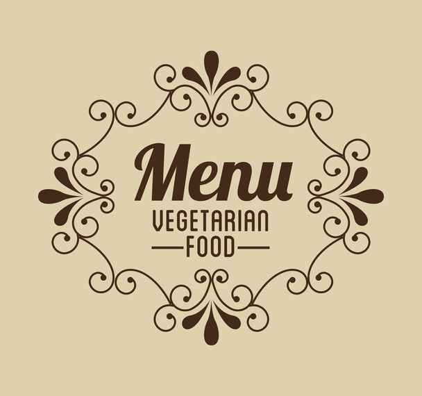vegetarian food menu - Vecteur, image