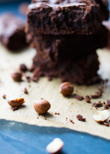 homemade fudgy brownies - Foto, Bild
