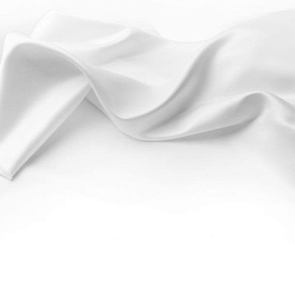 białe tkaniny jedwabne - Zdjęcie, obraz