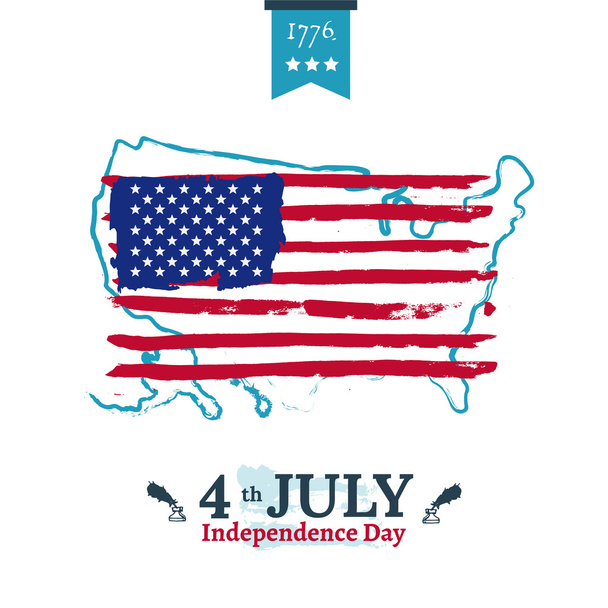 Fourth of July Independence illustration - Vektori, kuva