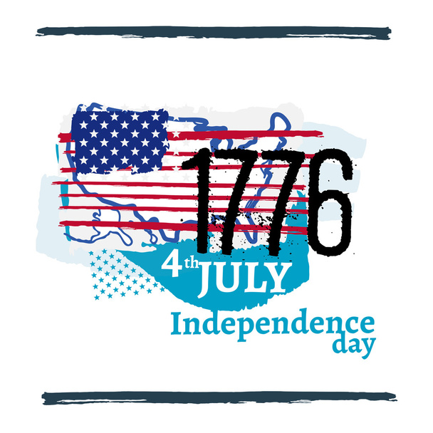 Fourth of July Independence illustration - Vector, Image