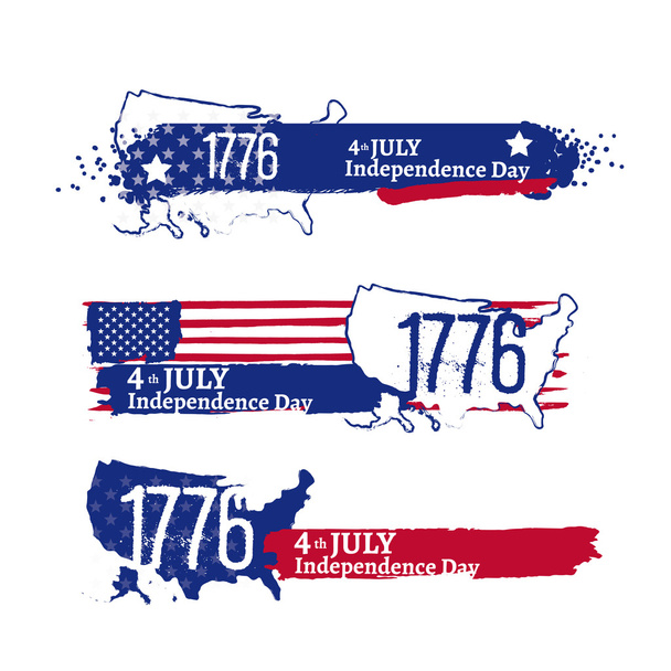 Fourth of July Independence illustration - Vector, afbeelding