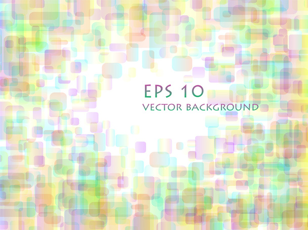 Pastel overlapping rounded rectangle background - Vektor, Bild