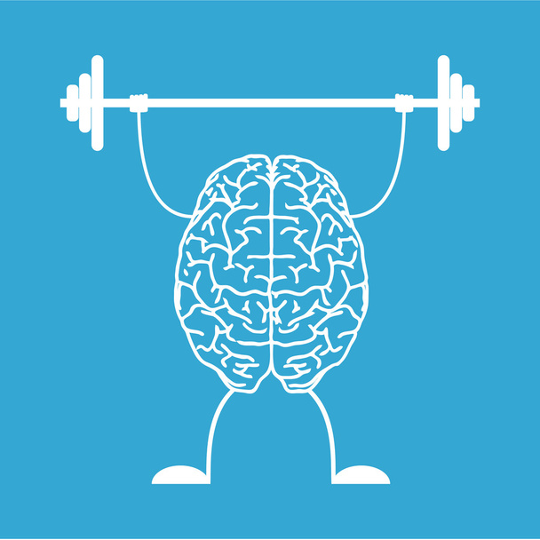 Train your brain. - Vector, Image