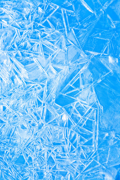 Fundo azul abstrato do inverno, a textura congelada do gelo
 - Foto, Imagem