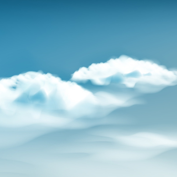 μπλε ουρανός με σύννεφα - Διάνυσμα, εικόνα