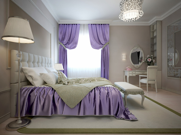 Neoklasický styl ložnice - Fotografie, Obrázek