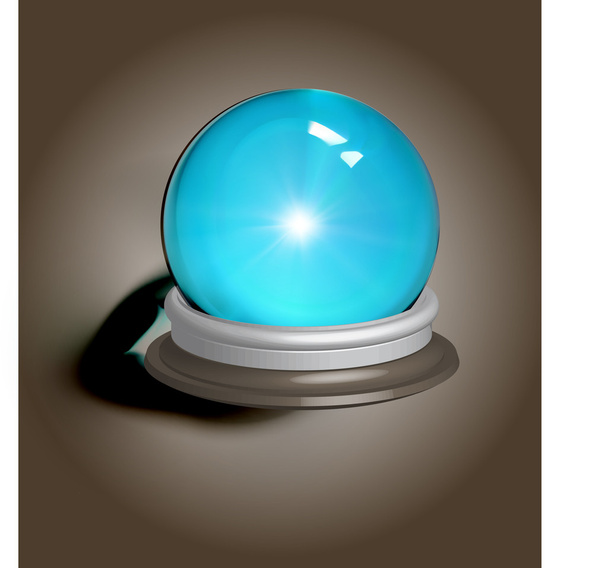 Vectorial illustration of a magic crystal ball, EPS-10 format - Vettoriali, immagini