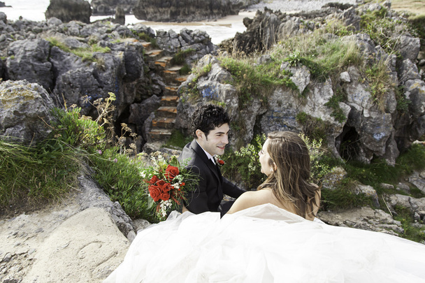 De klif bruidegoms - Foto, afbeelding