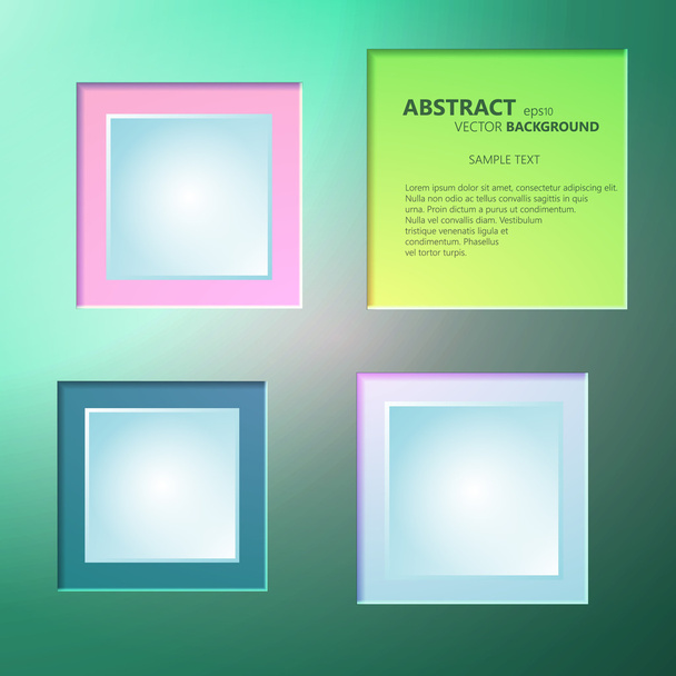 abstracte achtergrond van kleurvakken. sjabloon voor een tekst - Vector, afbeelding
