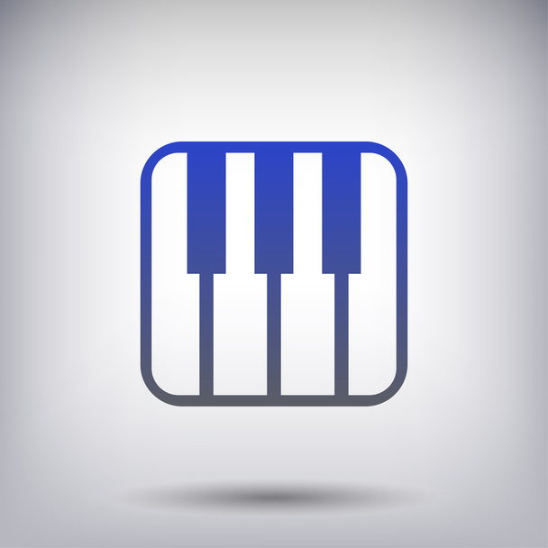 Pictograph of music keyboard - Vector, afbeelding