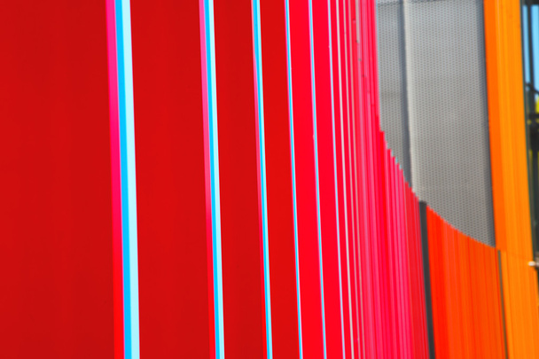 arka plan mavi kırmızı soyut metal - Fotoğraf, Görsel