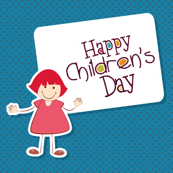 Happy childrens day - Vector, Image