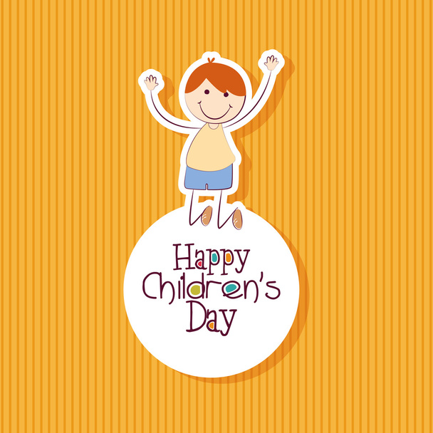 Happy childrens day - Διάνυσμα, εικόνα