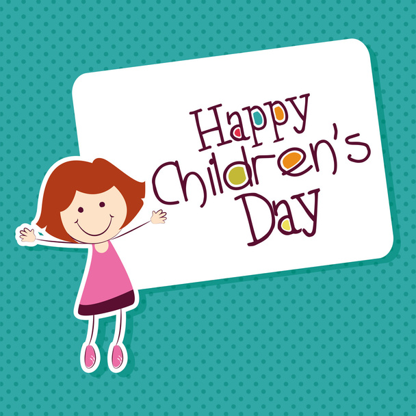 Happy childrens day - Vetor, Imagem