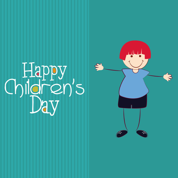 Happy childrens day - Vector, imagen