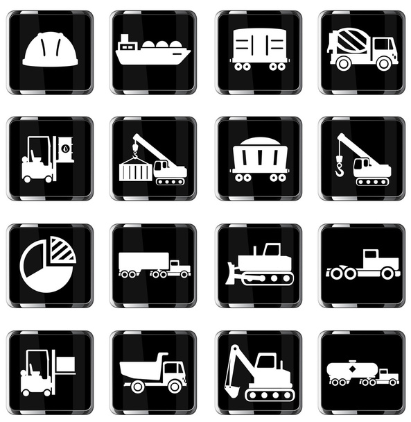 Industrial simply icons - Vector, Image