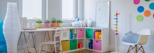 Interior of multicolor playing room for preschooler - Foto, afbeelding