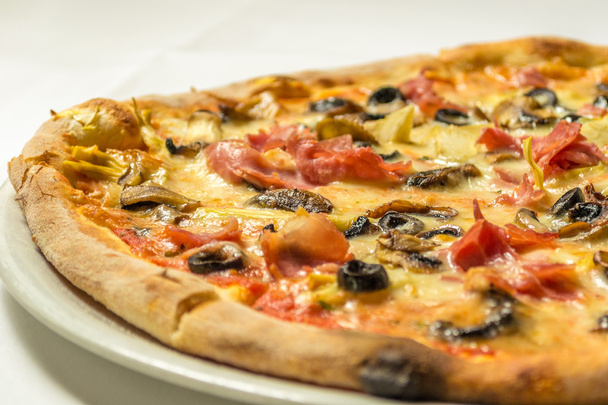 Italian pizza with olives - Photo, Image