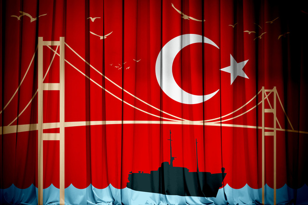 Bandeira turca, Turquia, Bandeira Design
 - Foto, Imagem