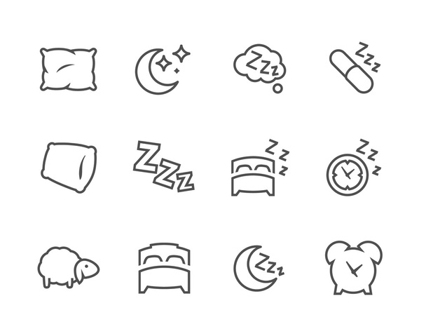 Підкладка Sleep Well іконки
 - Вектор, зображення