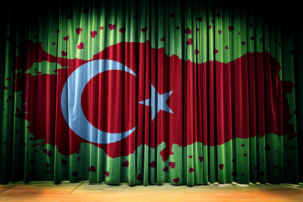 Türkische Flagge, Türkei, Flaggendesign - Foto, Bild