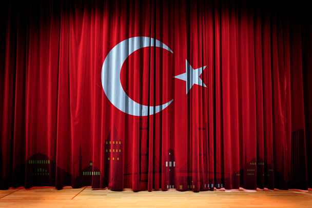 Bandera turca, Turquía, Diseño de la bandera
 - Foto, Imagen