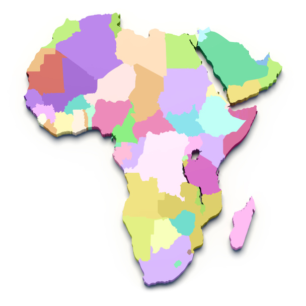 Afrikka Kartta - Valokuva, kuva