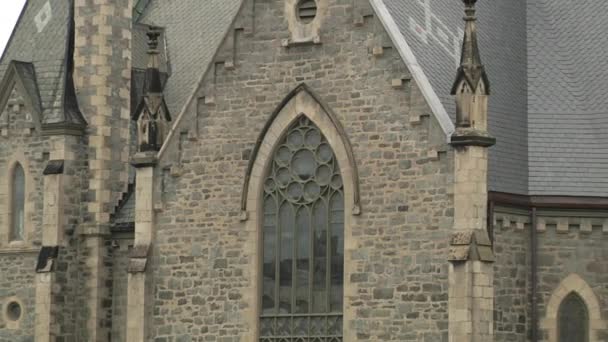Church. Stylish window. Zoom Out. - Footage, Video