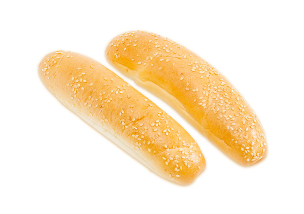 Two buns, sprinkled with sesame seeds - Photo, Image