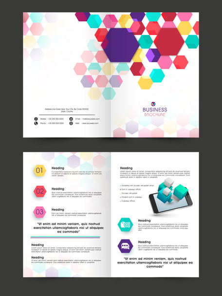 Stylish Flyer or Brochure design. - Vector, Image