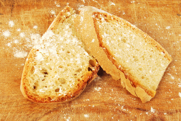 Szelet házi kenyér 006 - Fotó, kép