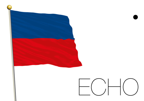 echo zászló, nemzetközi tengeri jel - Vektor, kép