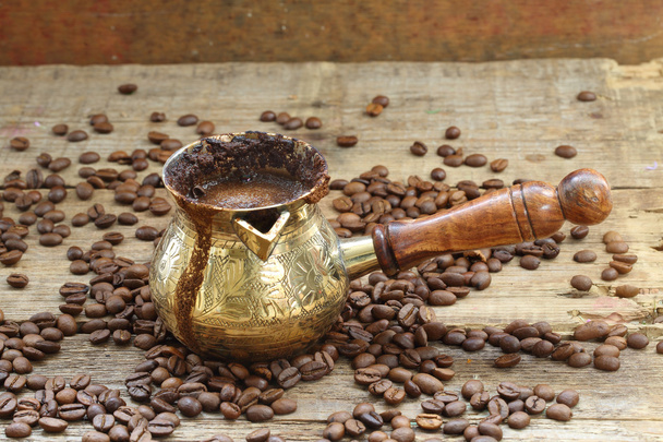 Káva s kůží v Turek - Fotografie, Obrázek