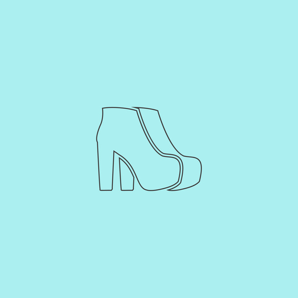 Two Woman Shoes. Vector Illustration - Wektor, obraz