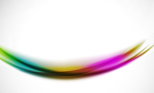 Ζωηρόχρωμη κύματος γραμμή, αφηρημένο φόντο με εφέ φωτός και σκιάς - Διάνυσμα, εικόνα