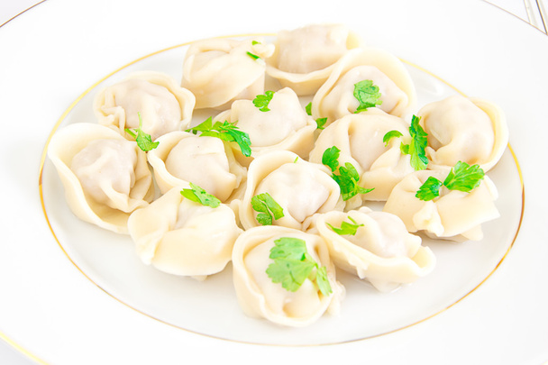 Tasty Homemade dumplings, Russian Pelmeni. - Photo, Image